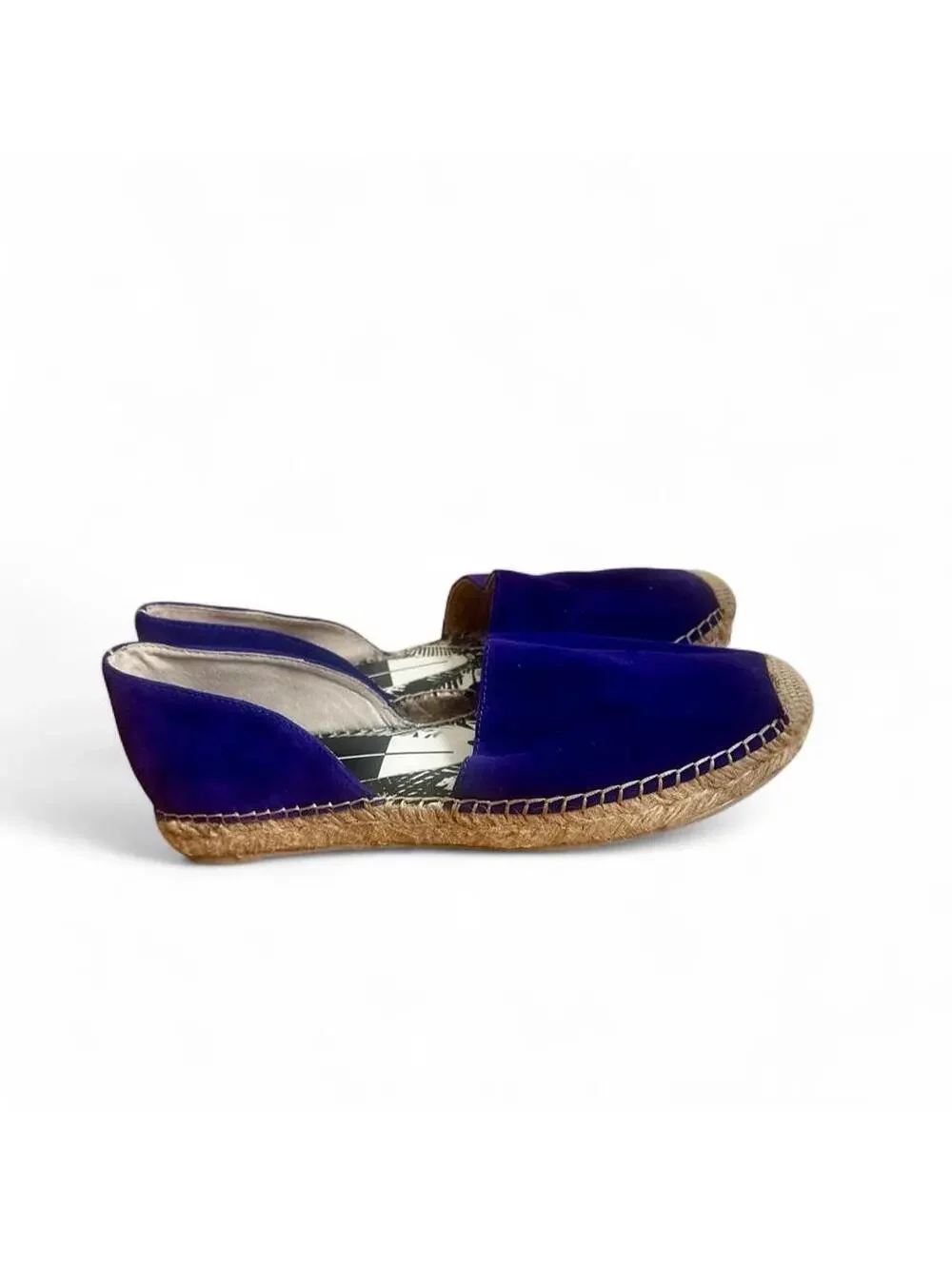 Dolce Vita Ciara blue suede espadrilles